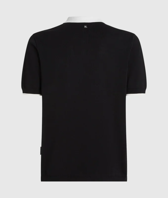 Polo met contrasterende kraag