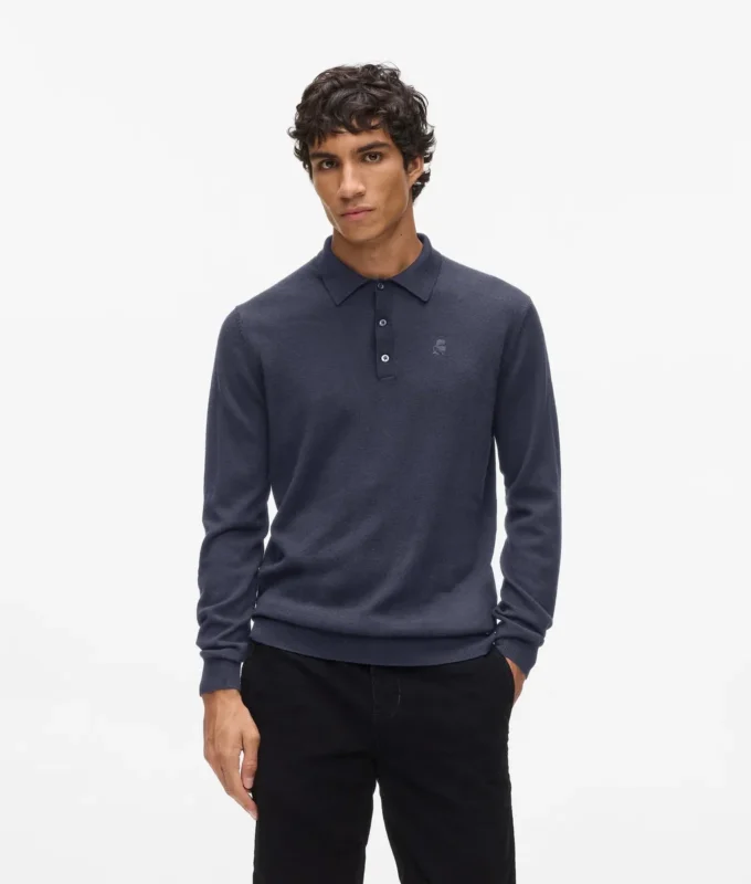 Polo met lange mouwen