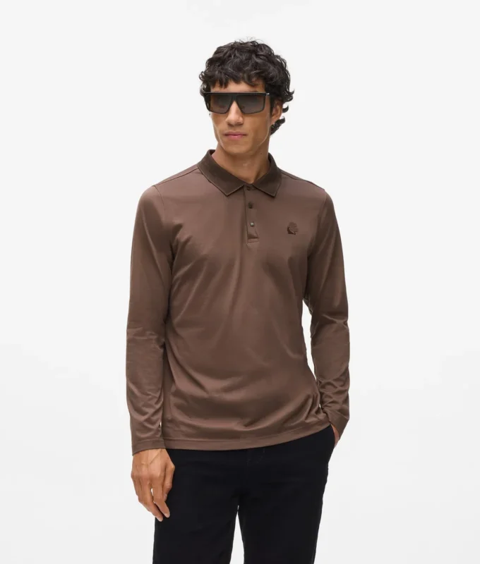 Polo met lange mouwen