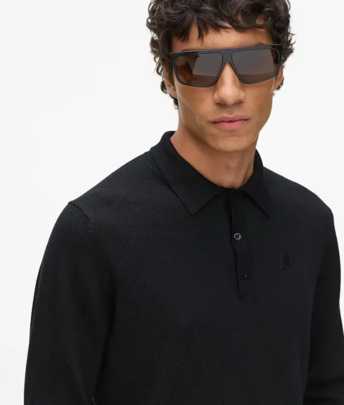 Polo met lange mouwen
