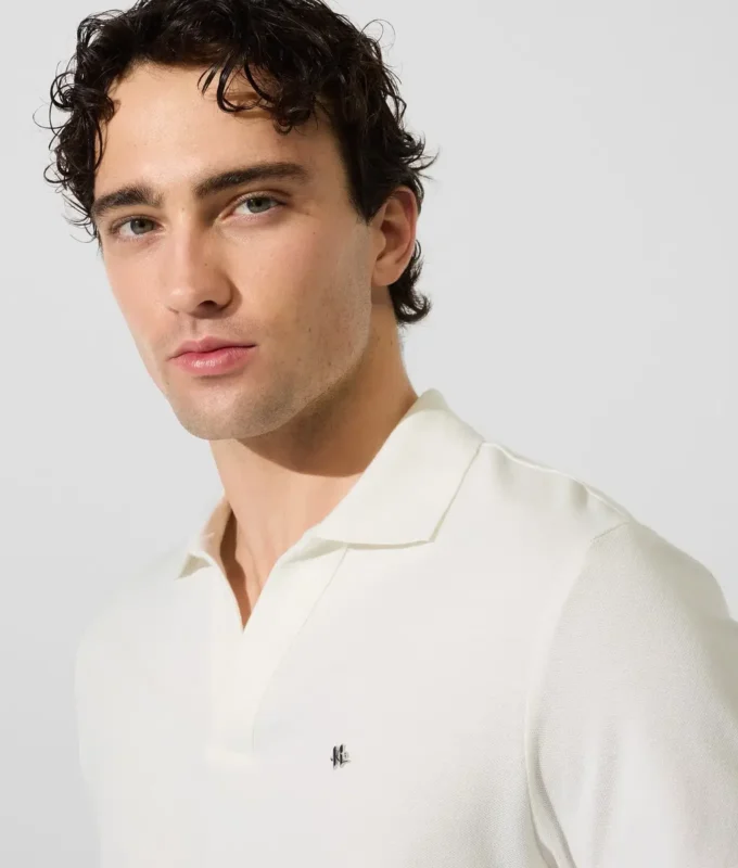 Polo met monogramspeld