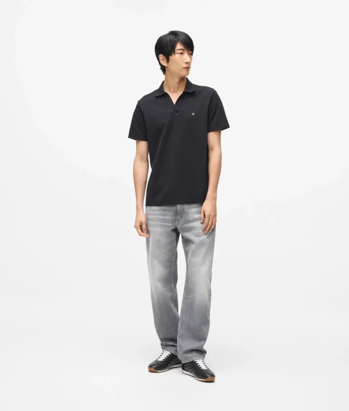 Polo met monogramspeld