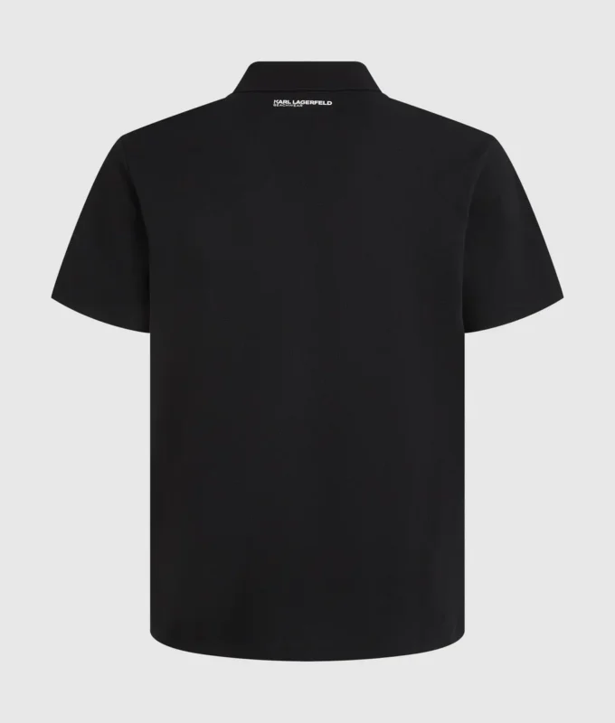 Polo met monogramspeld
