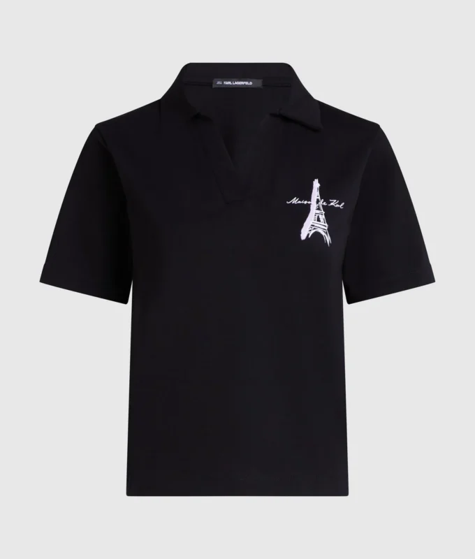 Polo met schets van Parijs