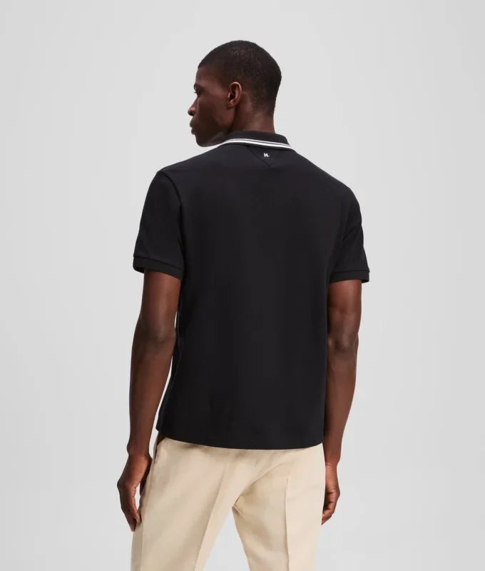 POLOSHIRT MET CONTRASTERENDE BIJZONDERHEDEN