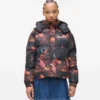 Pufferjas met all-over print