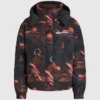 Pufferjas met all-over print