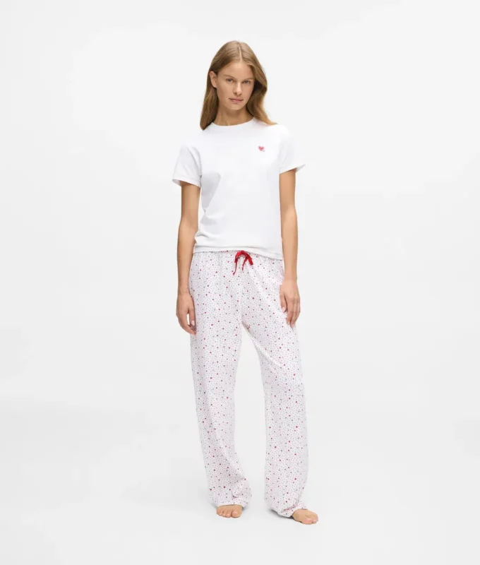 Pyjamaset met hartjesprint