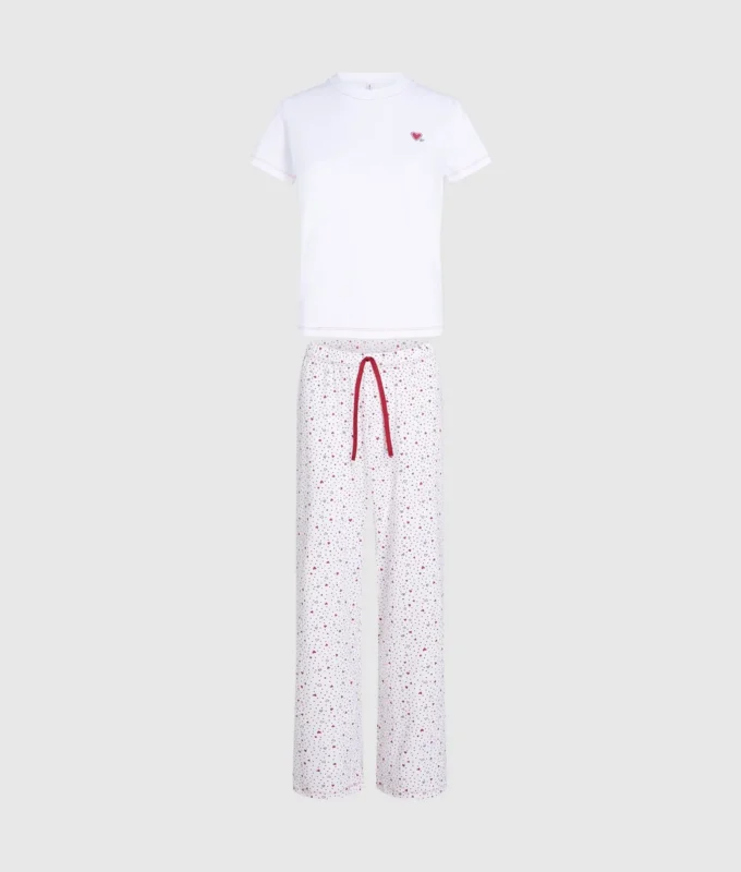 Pyjamaset met hartjesprint