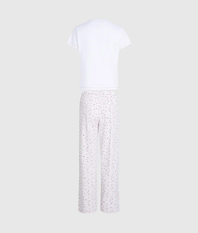 Pyjamaset met hartjesprint