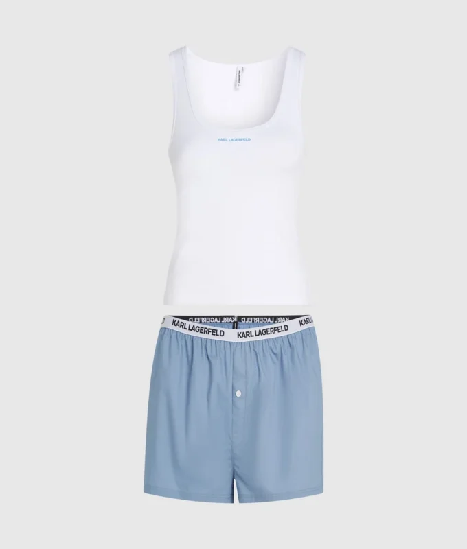 Pyjamaset met tanktop en korte broek