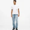 Rechte jeans zonder achterzakken