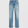 Rechte jeans zonder achterzakken