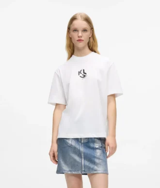 Regular-fit T-shirt met monogram