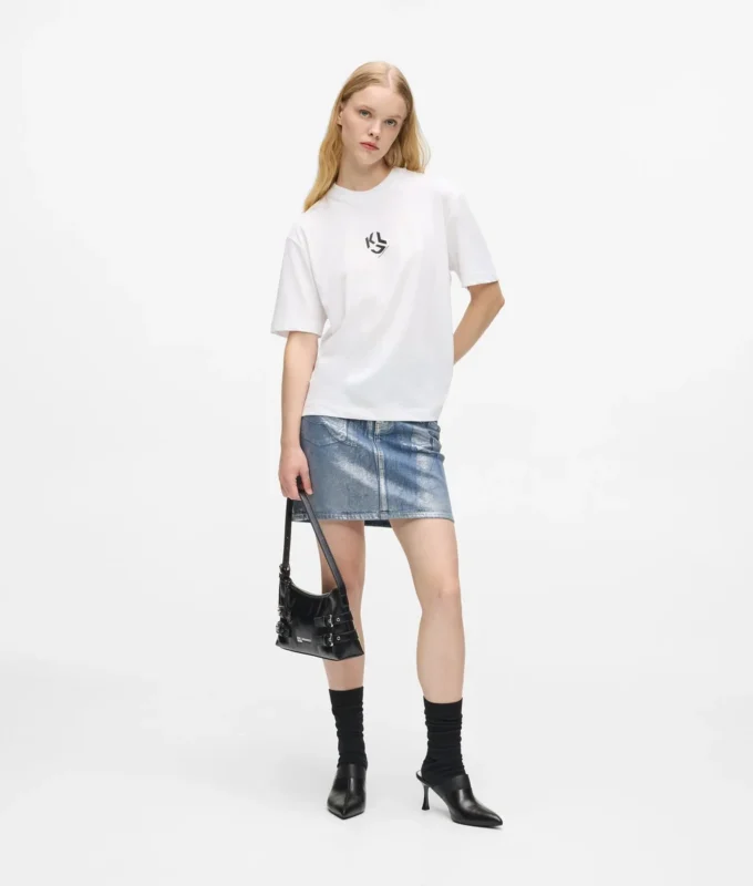 Regular-fit T-shirt met monogram