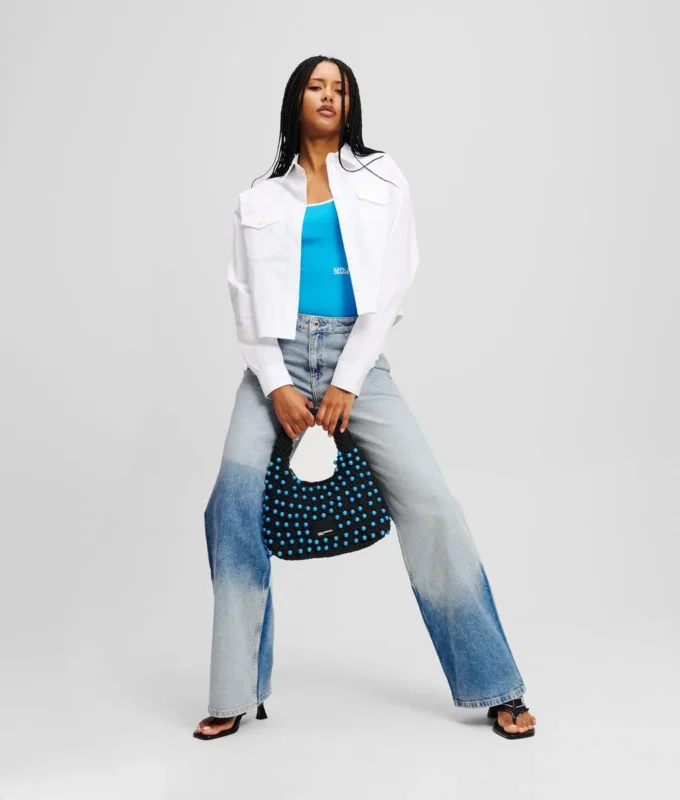RELAXED COLOR-BLOCK JEANS