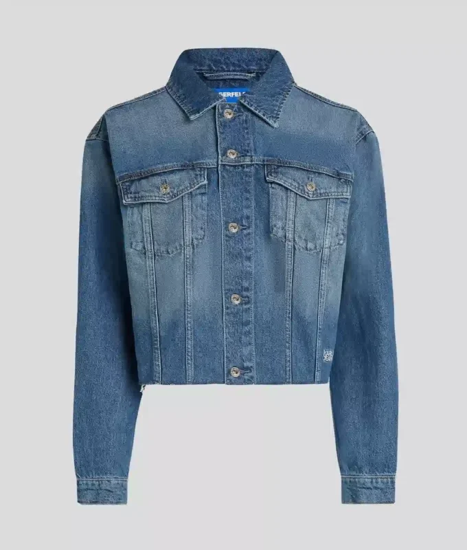 RELAXED FRINGED DENIM JACKET