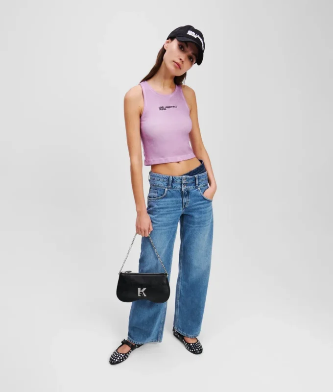 RELAXED JEANS MET DUBBELE TAILLE