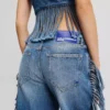 RELAXED JEANS MET FRANJES