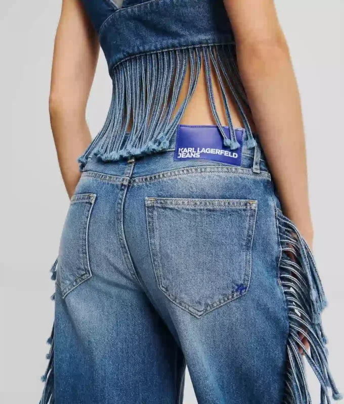 RELAXED JEANS MET FRANJES