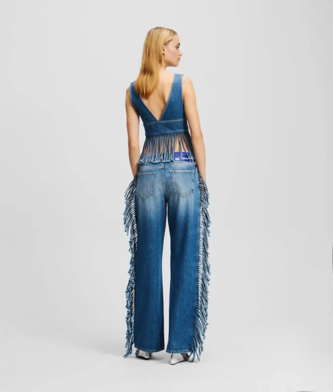 RELAXED JEANS MET FRANJES