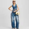 RELAXED JEANS MET FRANJES