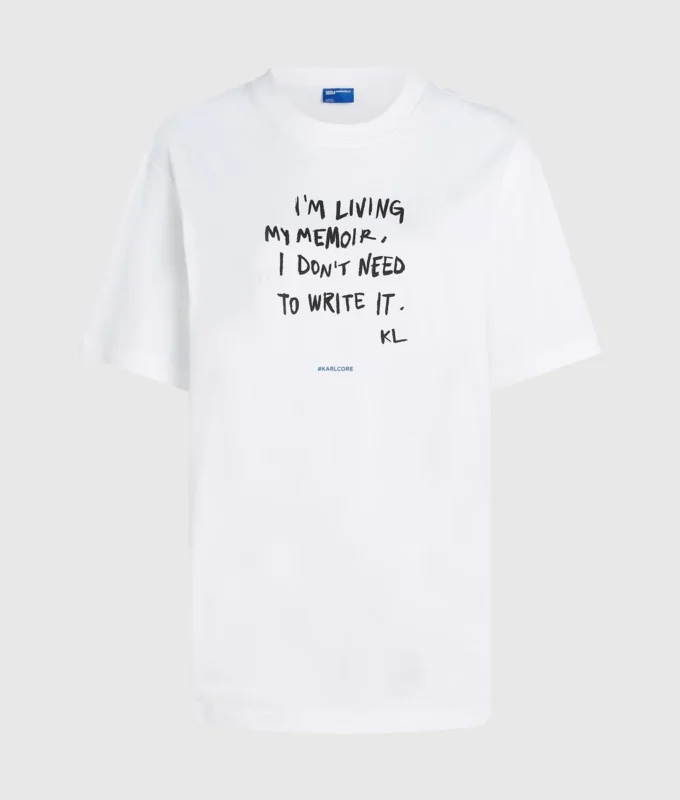 Relaxed Karl quote T-shirt