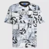 Relaxed T-shirt met monogramprint over de hele oppervlakte