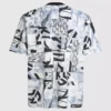 Relaxed T-shirt met monogramprint over de hele oppervlakte