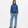 Relaxte jeans met kleurblokken