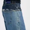 Relaxte jeans met kleurblokken