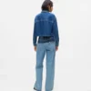 Relaxte jeans met kleurblokken