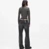Relaxte jeans met uitsnijding in de taille