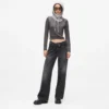Relaxte jeans met uitsnijding in de taille