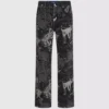 Relaxte jeans met verfeffect