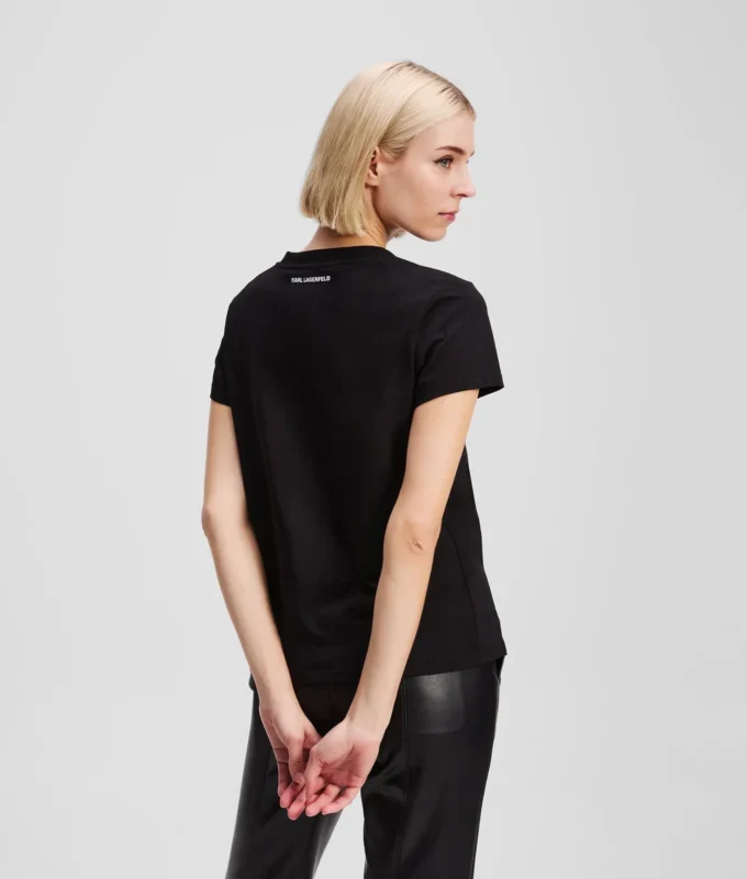 RHINESTONE IKON CHOUPETTE T-SHIRT MET V-HALS