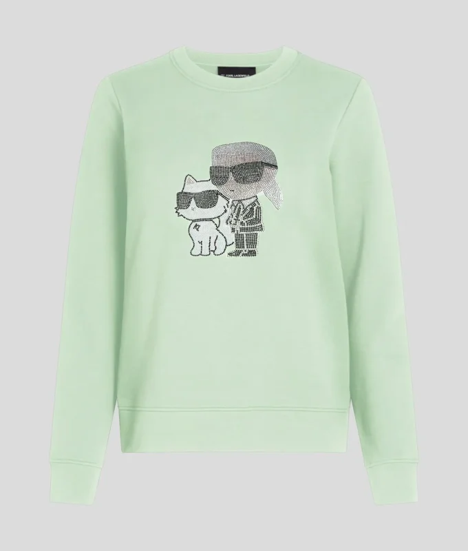 RHINESTONE IKON KARL & CHOUPETTE SWEATSHIRT