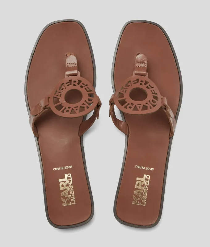 RING LOGO SANDALEN