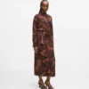 Rok met waaierprint