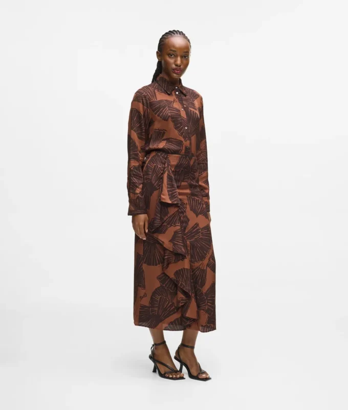 Rok met waaierprint
