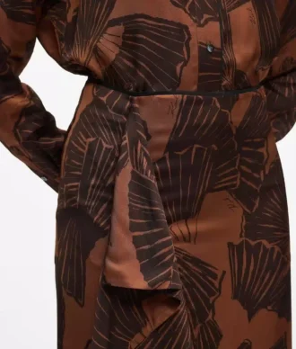 Rok met waaierprint