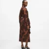 Rok met waaierprint