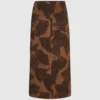 Rok met waaierprint