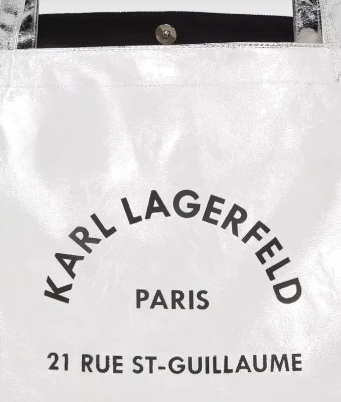 Rue St-Guillaume metallic shopper