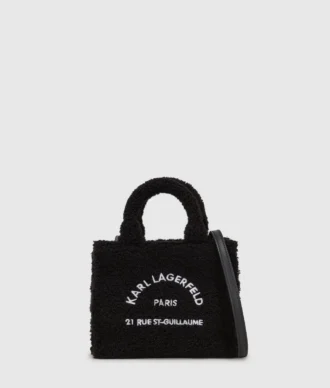 Rue St-Guillaume mini-shearling draagtas