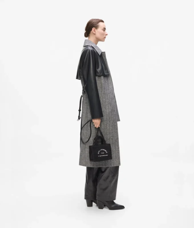 Rue St-Guillaume mini-shearling draagtas