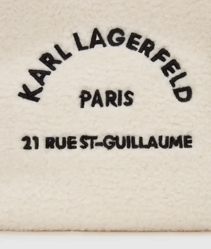 Rue St-Guillaume mini-shearling draagtas