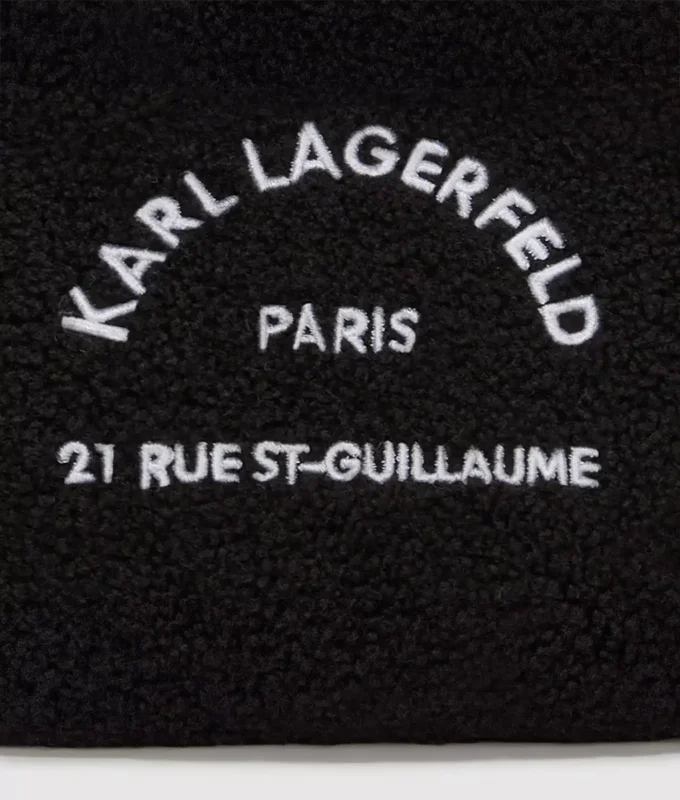 Rue St-Guillaume mini-shearling draagtas