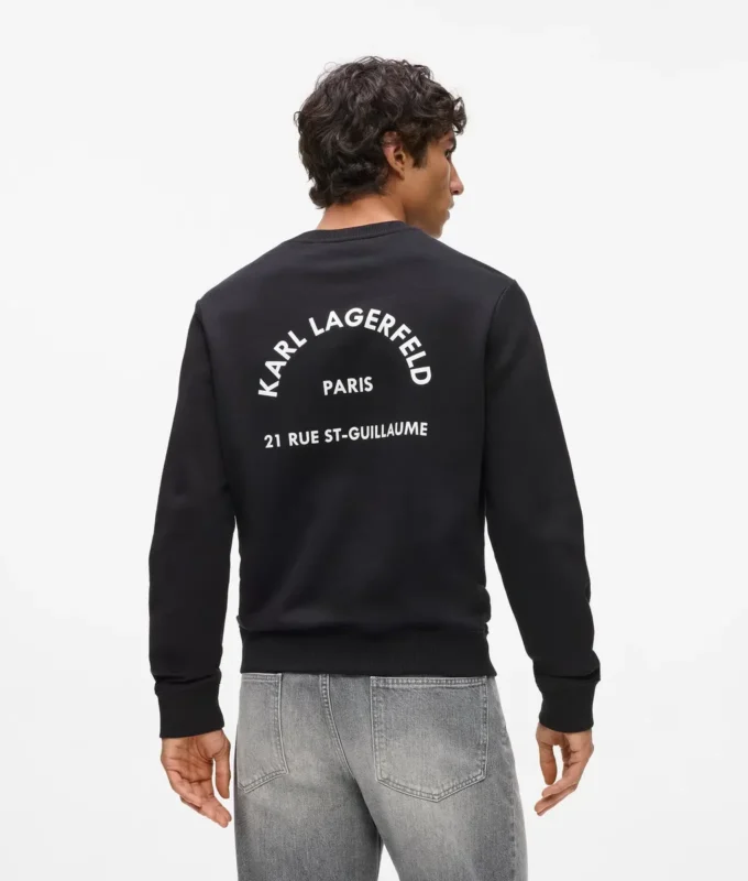 Rue St-Guillaume sweatshirt met normale pasvorm