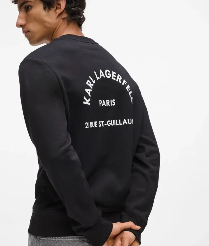 Rue St-Guillaume sweatshirt met normale pasvorm